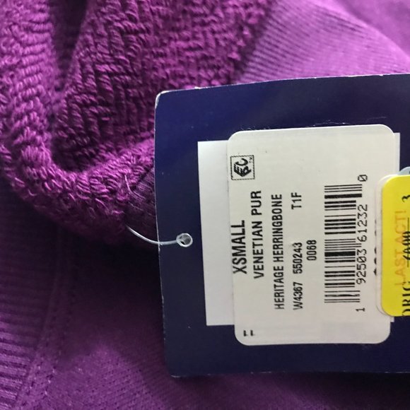 Champion Women's Long-Sleeve Venetian Purple Heritage Herringbone Sweatshirt XS - Picture 9 of 9